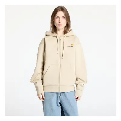 Pulóver Carhartt WIP Hooded American Script Jacket UNISEX Fleur De Sel