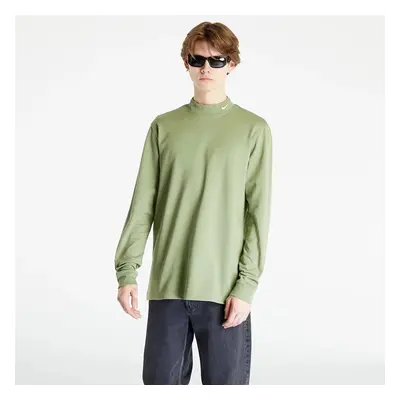 Póló Nike Sportswear Long Sleeve Mock-Neck Shirt Oil Green/ White