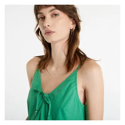 Ruha TOMMY JEANS Poplin Tiered Strappy Dress Coastal Green