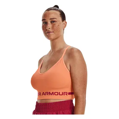 Melltartó Under Armour Seamless Low Long Bra Orange