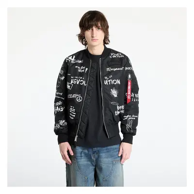 Kabát Alpha Industries MA-1 Peace Black