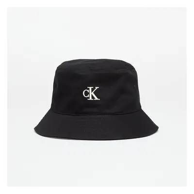 Calvin Klein Jeans Embroidered Monogram Bucket Hat Black