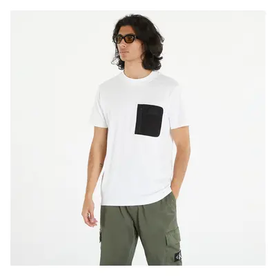 Póló Calvin Klein Jeans Mix Media Tee White