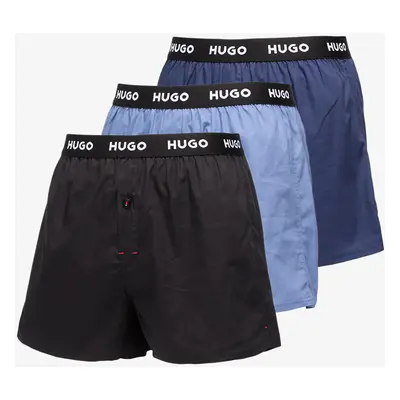 Hugo Boss Pure Cotton Woven Boxer 3-Pack Multicolor