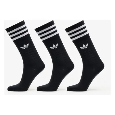 adidas Solid Crew Sock 3-Pack Black/ White