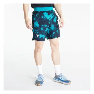 Sort Under Armour Project Rock Printed Woven Short Coastal Teal/ Fade/ White