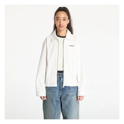 Kabát adidas Pinstripe Harrington Jacket White/ Off White/ Night Indigo