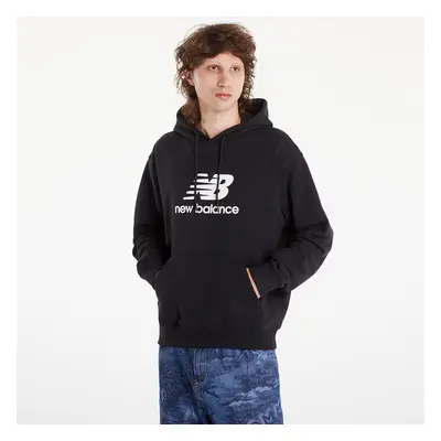 Pulóver New Balance Sport Essentials French Terry Logo Hoodie Black