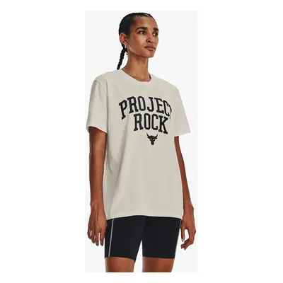 Póló Under Armour Project Rock Heavyweight Campus T-Shirt White