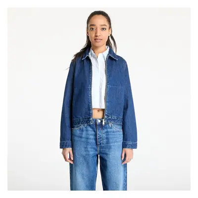 Kabát Calvin Klein Jeans Zip Denim Jacket Denim