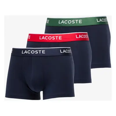 LACOSTE Trunk 3-Pack Navy Blue/ Green/ Red/ Navy