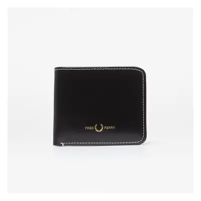 FRED PERRY Box Leather Billfold Wallet Black