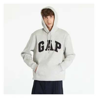 Pulóver GAP Fleece Gap Arch Light Heather Grey