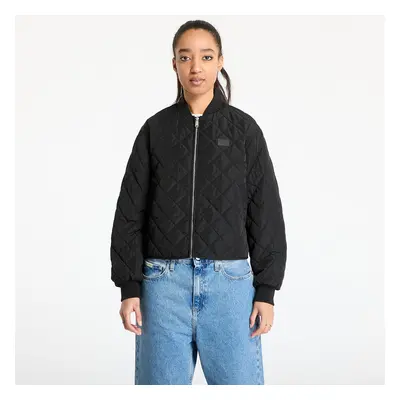 Kabát Calvin Klein Jeans Low Quilted Bomber Jacket Black