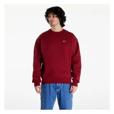 Pulóver Nike Solo Swoosh Men's Fleece Crew Team Red/ White