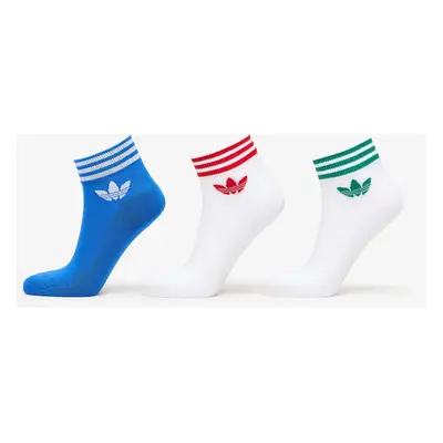 adidas Trefoil Ankle Sock 3-Pack Blue Bird/ White/ White