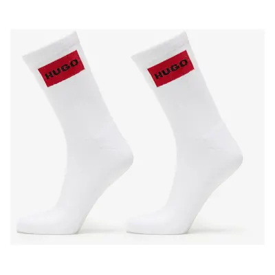 Hugo Boss Logo Quarter 2-Pack Socks White