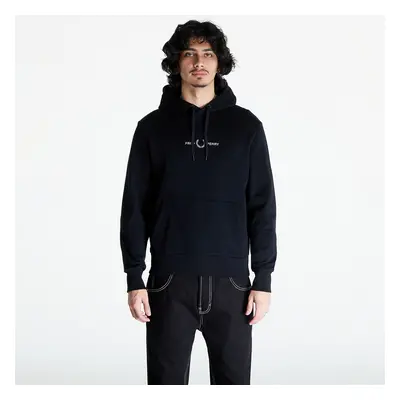 Pulóver FRED PERRY Raised Graphic Hooded Sweatshirt Black