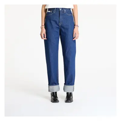 Nadrágok Calvin Klein Jeans High Rise Straight Jeans Denim