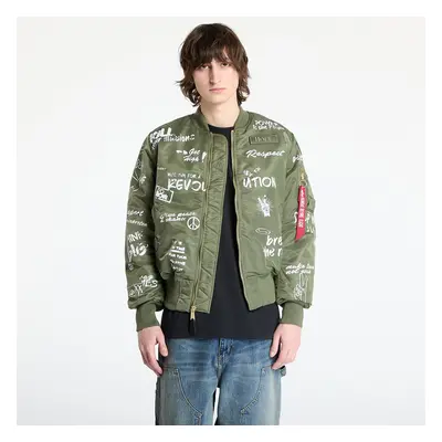 Kabát Alpha Industries MA-1 Peace Sage Green