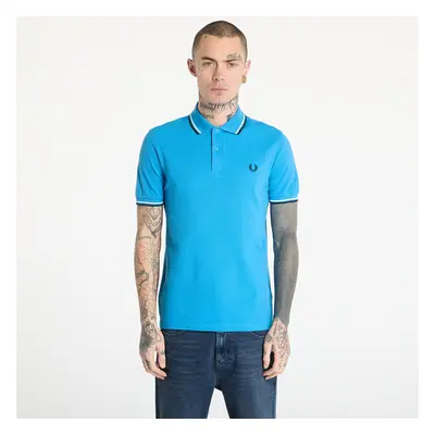 Póló FRED PERRY Twin Tipped Fred Perry Shirt Court Blue/ Ecru/ Navy