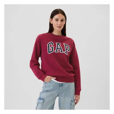 Pulóver GAP Logo Crew Beet Red