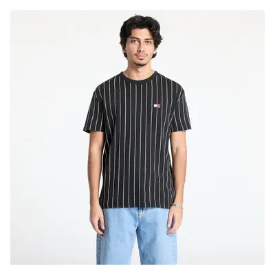 Póló Tommy Jeans Reg Stripe Badge Top Black