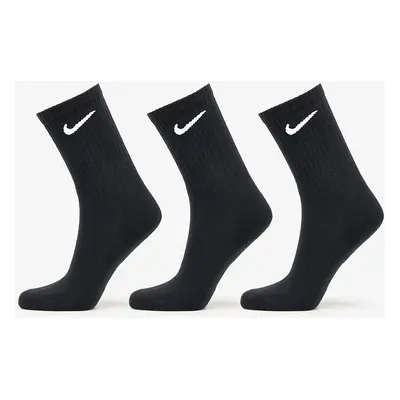 Nike Everyday Cushioned Training Crew Socks 3-Pack Black/ White