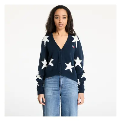 Pulóver Tommy Jeans Star Cardigan Blue