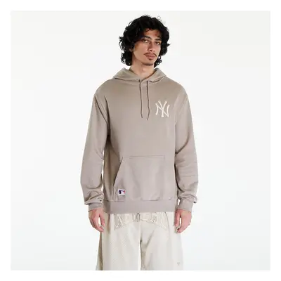 Pulóver New Era MLB League Essentials OS Hoody New York Yankees UNISEX Ash Brown/ Off White