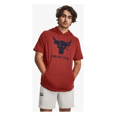 Pulóver Under Armour Project Rock Terry Short Sleeve Hoodie Red