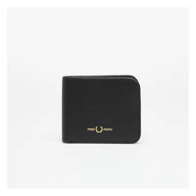 FRED PERRY Tumbled Leather Wallet Black