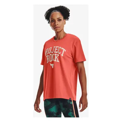 Póló Under Armour Project Rock Heavyweight Campus T-Shirt Orange