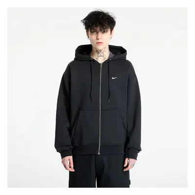 Pulóver Nike Solo Swoosh Men's Thermal Full-Zip Hoodie Black/ White