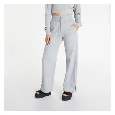 Melegítőnadrág Nike NSW Phoenix Fleece Women's High-Rise Wide-Leg Pants Dk Grey Heather/ Sail