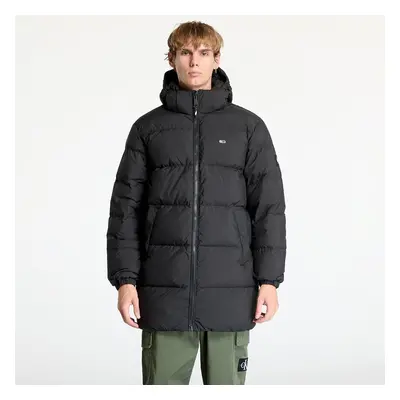 Kabát Tommy Jeans Essential Down Parka Jacket Black