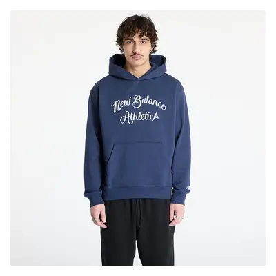 Pulóver New Balance Athletics Relaxed League Hoodie Blue