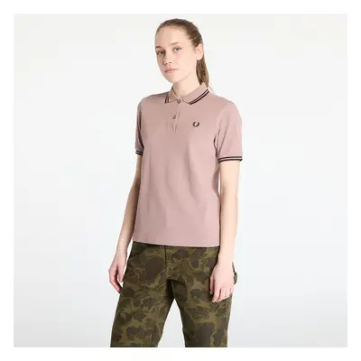 Póló FRED PERRY Twin Tipped Shirt Dark Pink/ Navy