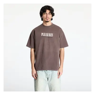 Póló PLEASURES Satisfaction T-Shirt Brown