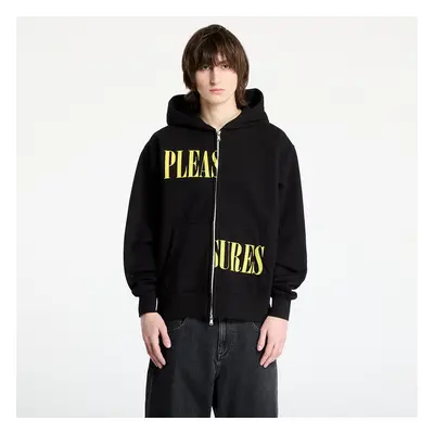 Pulóver PLEASURES Split Zip Hoodie Black