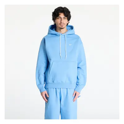 Pulóver Nike Solo Swoosh Men's Fleece Pullover Hoodie University Blue/ White