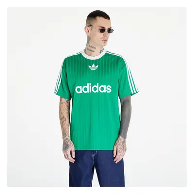 Póló adidas Adicolor Poly Short Sleeve Tee Green/ White