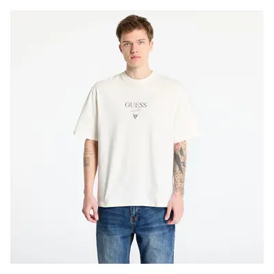 Póló GUESS Go Printed Baker Logo Tee Sandy Shore