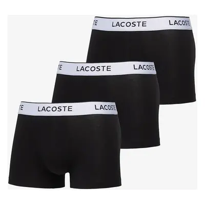 LACOSTE Cotton Stretch Trunk 3-Pack Black