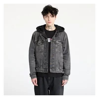 Kabát Tommy Jeans Hooded Ryan Regular Trucker Jacket Denim