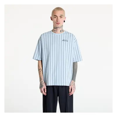 Póló New Era Pinstripe Oversized T-Shirt UNISEX Pastel Blue