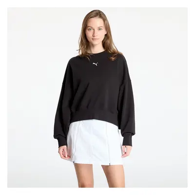 Pulóver Puma Wardrobe Essentials Over-Oversized Crew PUMA Black