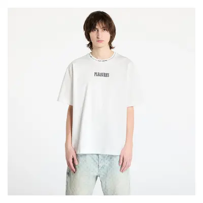 Póló PLEASURES Cut Here Heavyweight T-Shirt White