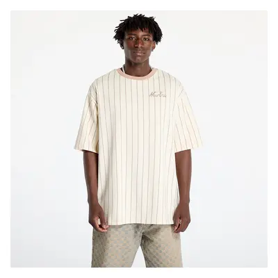 Póló New Era Pinstripe Oversized Tee UNISEX Light Cream