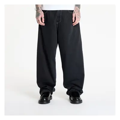 Nadrágok Carhartt WIP Brandon Pant Black Stone Dyed